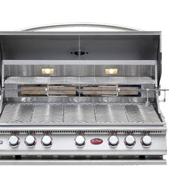 Cal Flame - BBQ Built In Grills P 5 BURNER with Lights, Rotisserie & Back Burner - LP