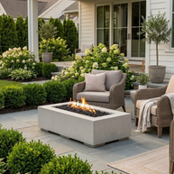 Globe outdoor torch with design and anatomy illustration, featuring dual-fuel compatibility and heritage of quality.