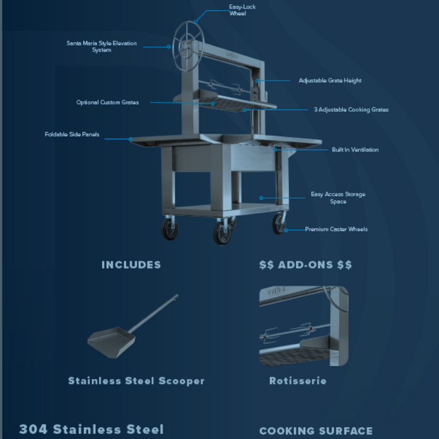 Videl Brasa II - Videl BBQ - Santa Maria Style Grill