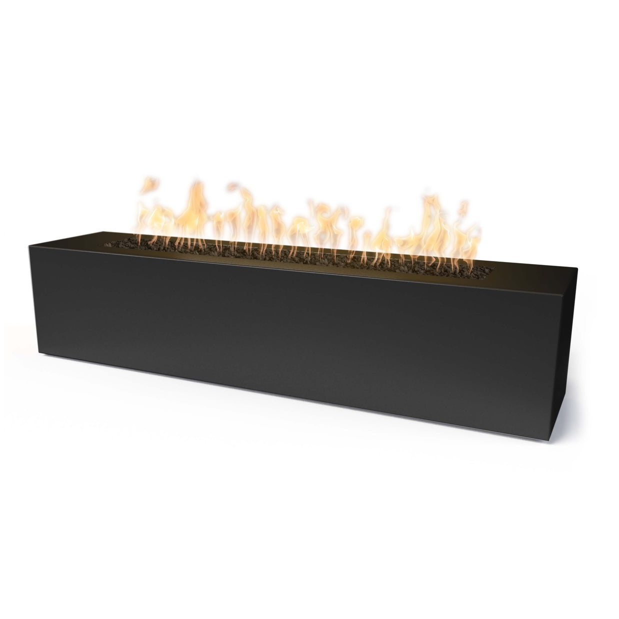 The Outdoor Plus Carmen Fire Pit 72" x 16" — Powder Coated Steel