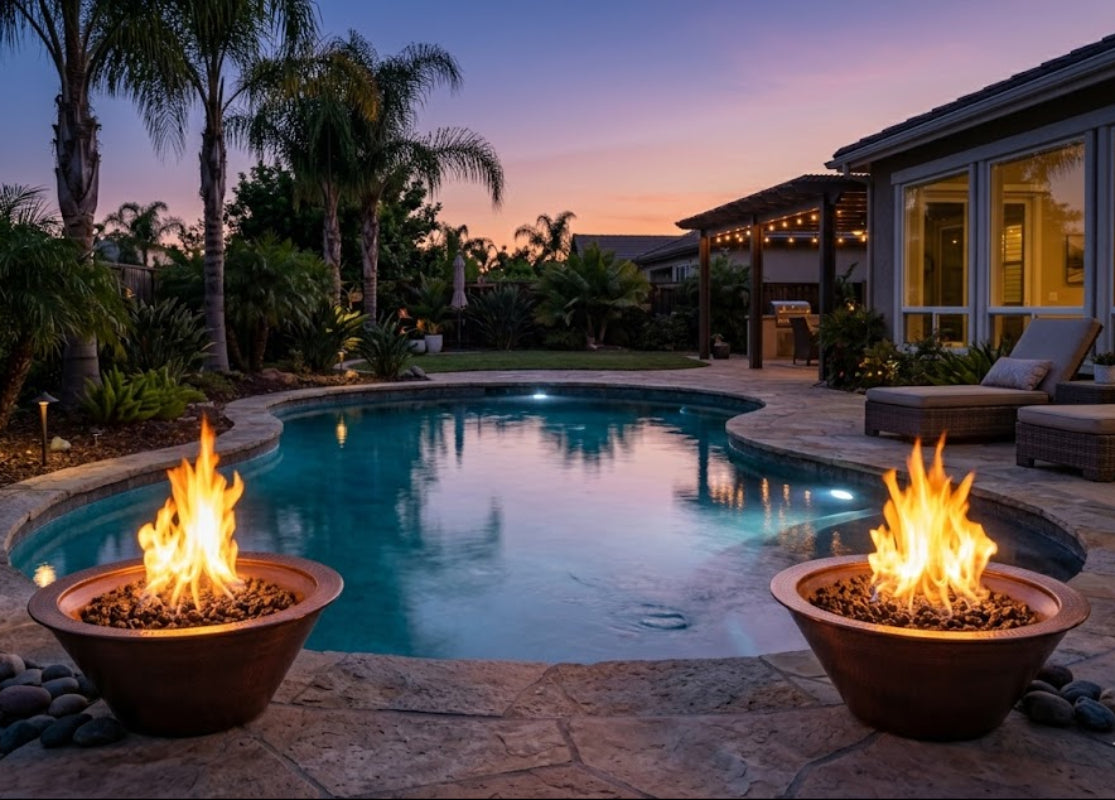 The Outdoor Plus - Cazo Fire Bowl in Hammered Copper