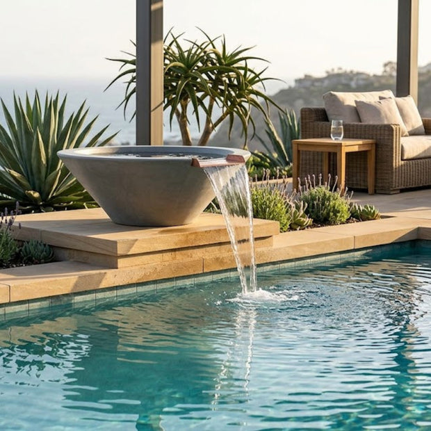 The Outdoor Plus - Cazo Water Bowl in GFRC