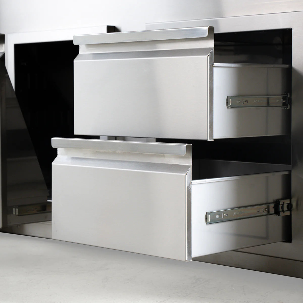 Videl Combo Door and Drawer — Stainless Steel