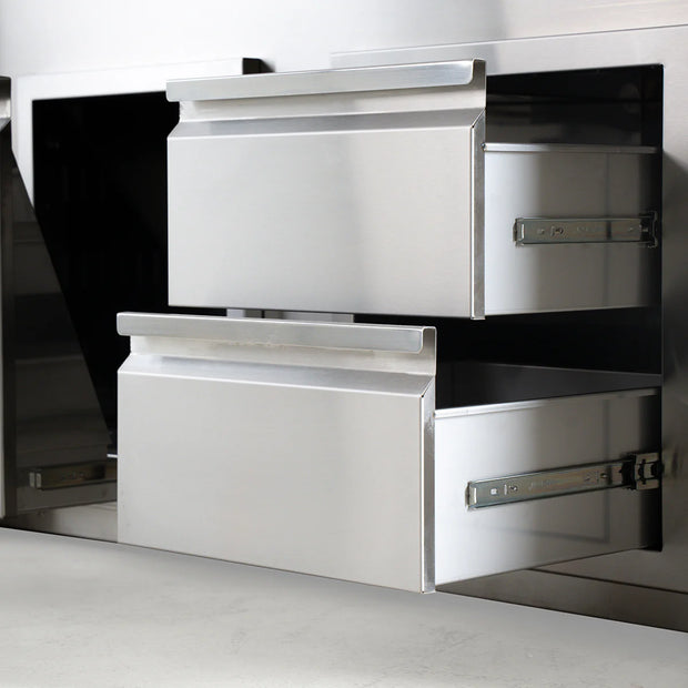 Videl Combo Door and Drawer — Stainless Steel