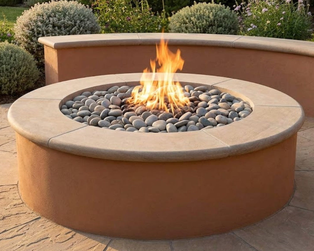 HPC - Ready to Finish Round Small Tank SeriesFire Pit Kit