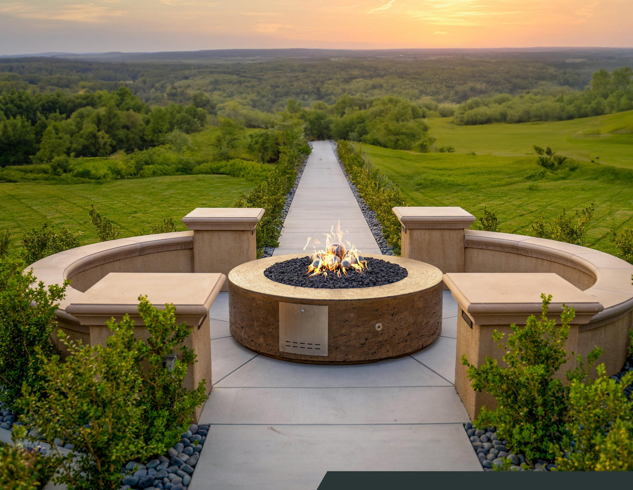 The Outdoor Plus - Florence Concrete Fire Pit