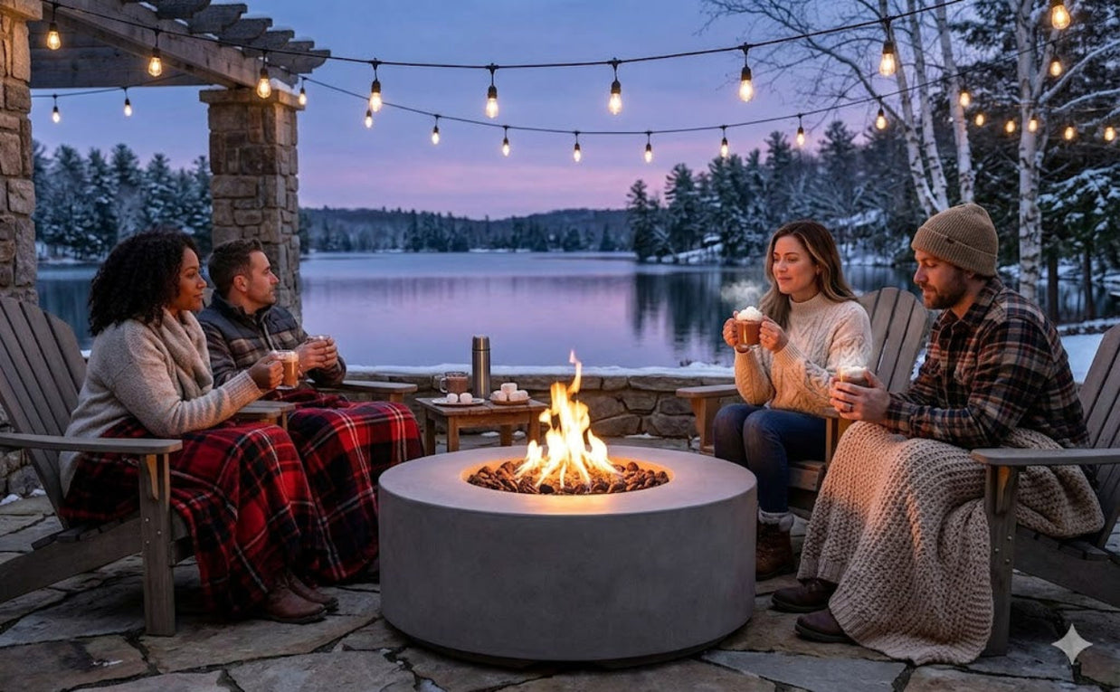 The Outdoor Plus - Florence Concrete Fire Pit