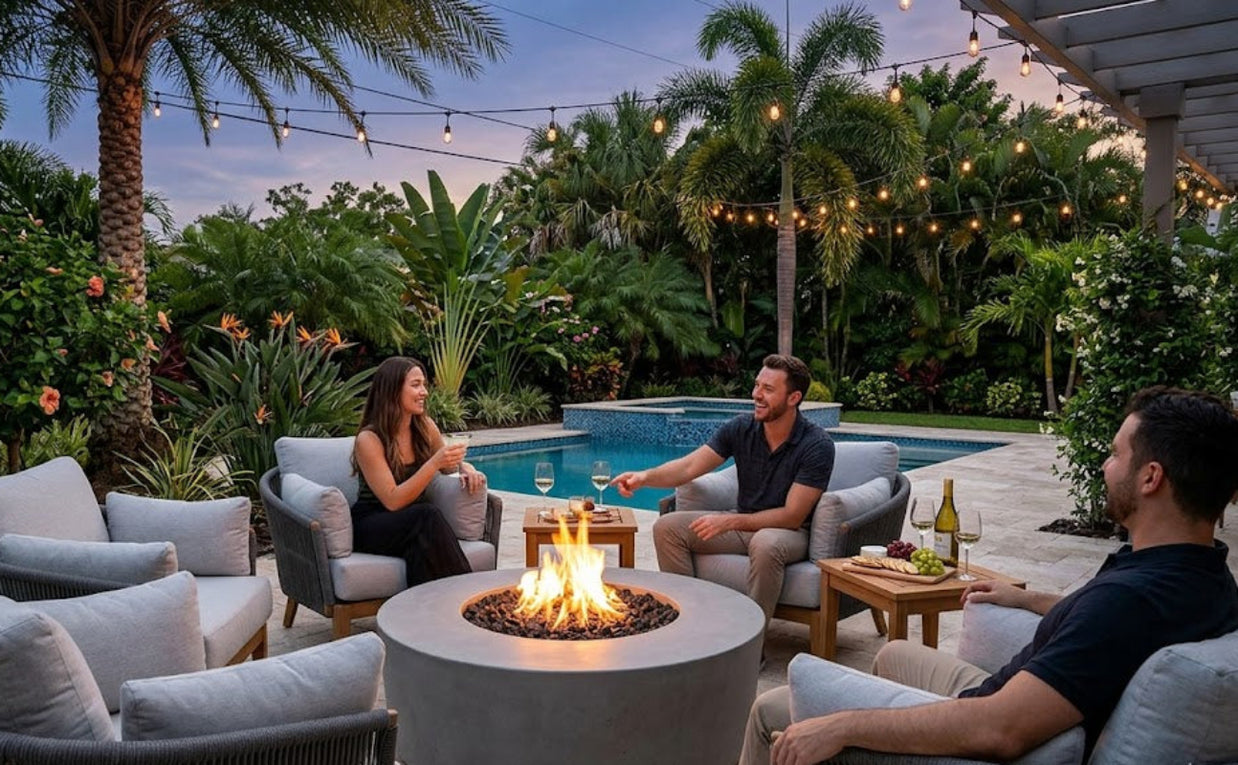 The Outdoor Plus - Florence Concrete Fire Pit