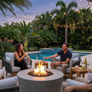 The Outdoor Plus - Florence Concrete Fire Pit