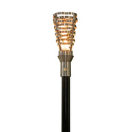 304 Stainless Steel Hercules torch head with 68-inch mounting post by The Outdoor Plus on white background