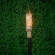 304 Stainless Steel Honeycomb torch head with 68-inch mounting post by The Outdoor Plus in the garden