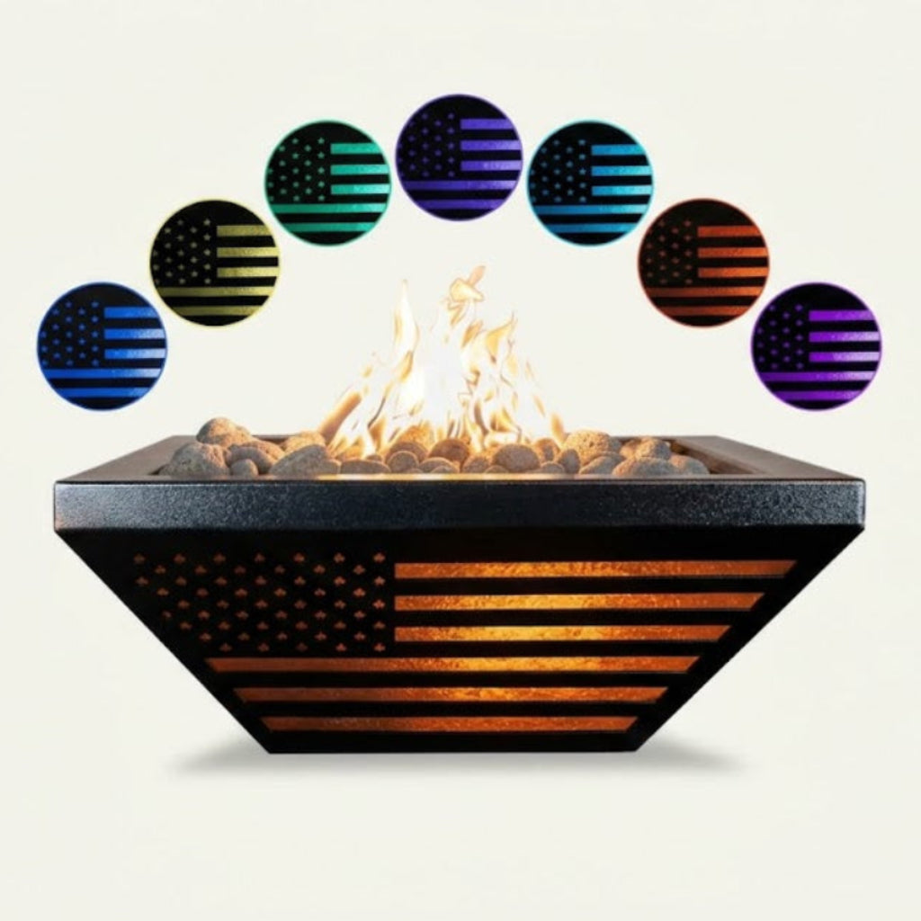 The Outdoor Plus - Lighthouse Series Fire Bowl with LED - USA