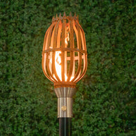 Urn-inspired 304 Stainless Steel torch head with 68-inch support post by The Outdoor Plus.