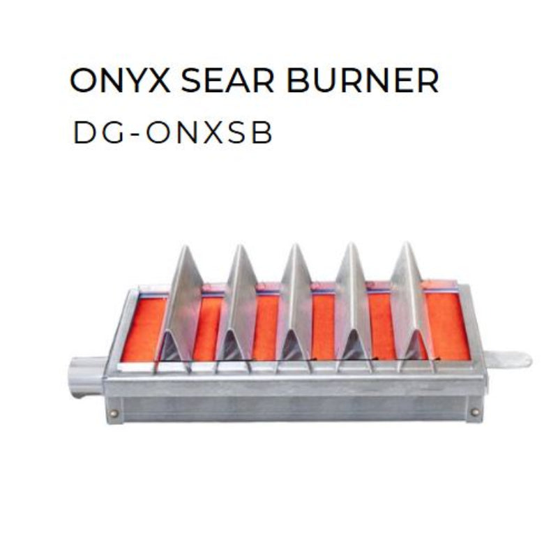 Onyx Sear Burner with red heating elements on a white background