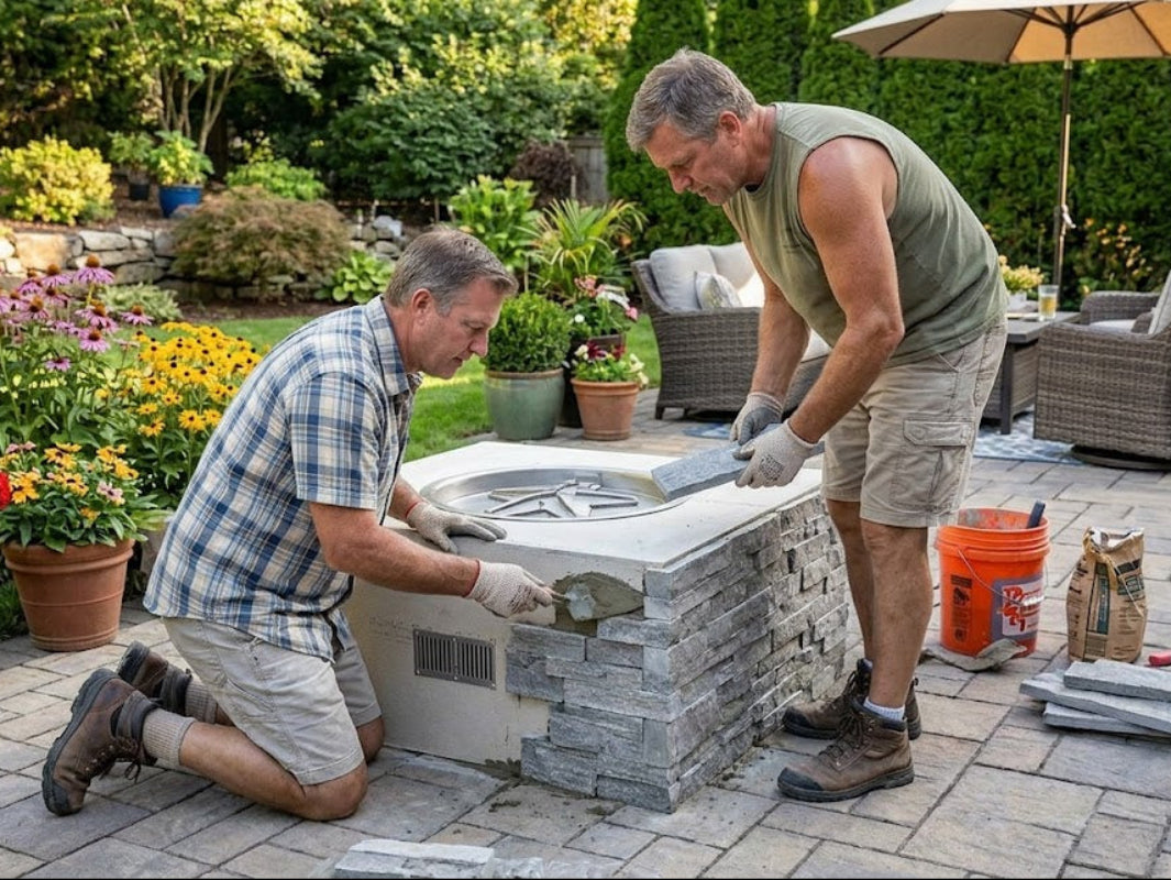 HPC - Ready to Finish Square Fire Pit Kit