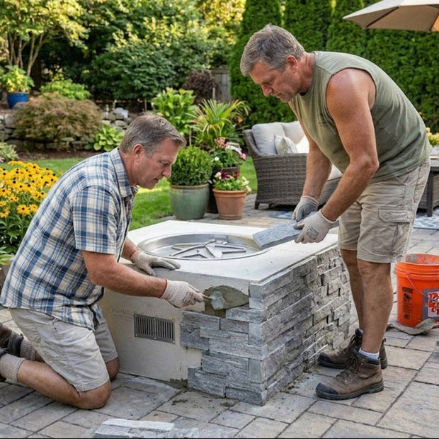 HPC - Ready to Finish Square Fire Pit Kit