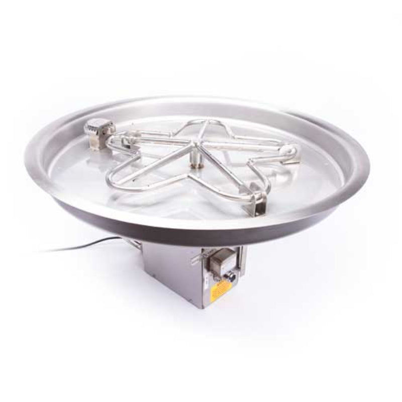 HPC Certified Fire Pit Insert - Round Bowl - Electronic Ignition