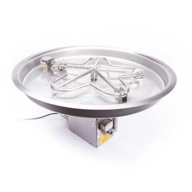 HPC Certified Fire Pit Insert - Round Bowl - Electronic Ignition