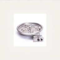HPC Certified Fire Pit Insert - Round Bowl - Push  Button Ignition