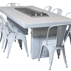 Videl Santa Barbara Cooking Table — Powder Coated Steel
