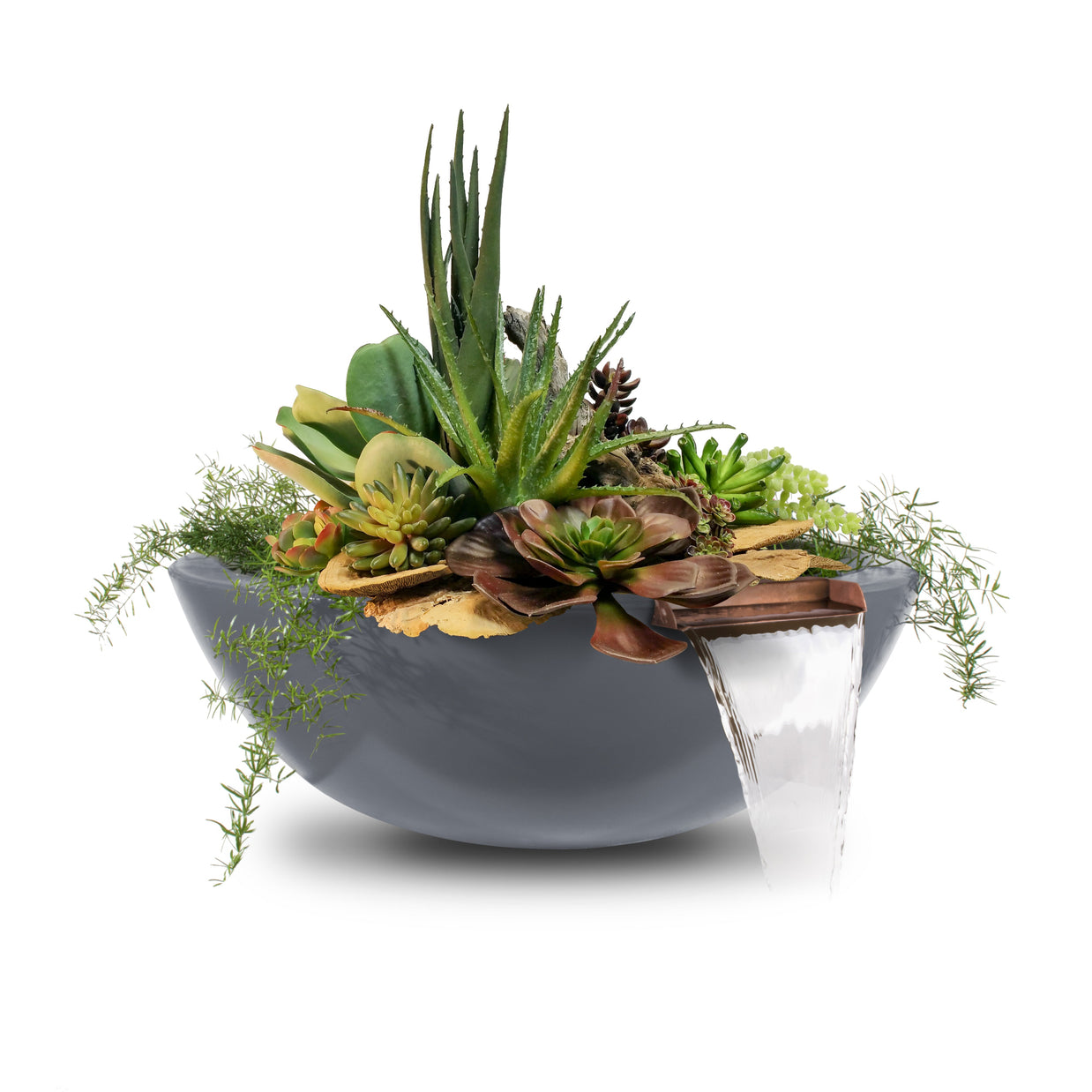 The Outdoor Plus - Sedona Planter & Water Bowl in GFRC