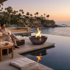 The Outdoor Plus - Sedona Fire Bowl in Hammered Copper