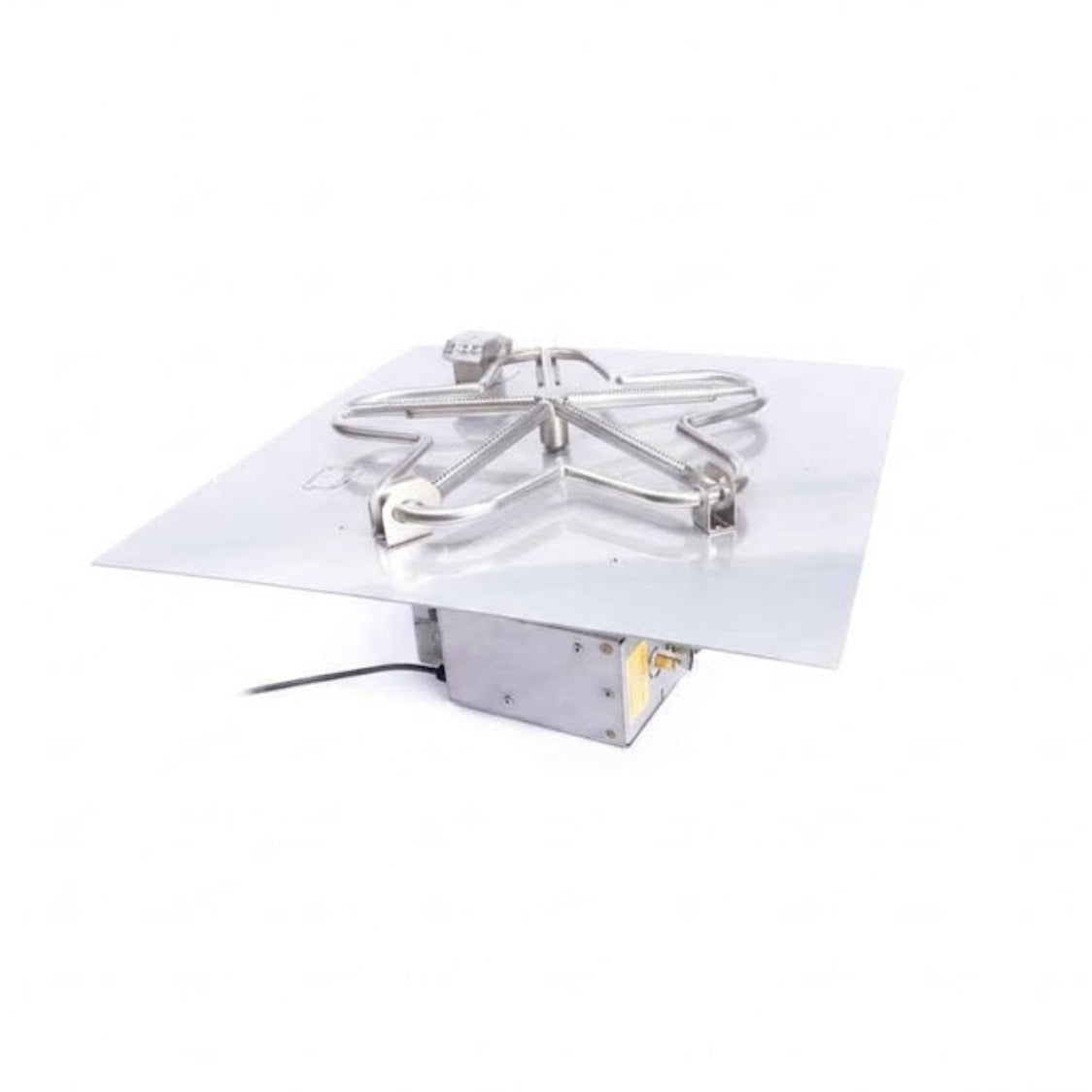 Square Flat Pan and Penta Burner Fire Pit Insert