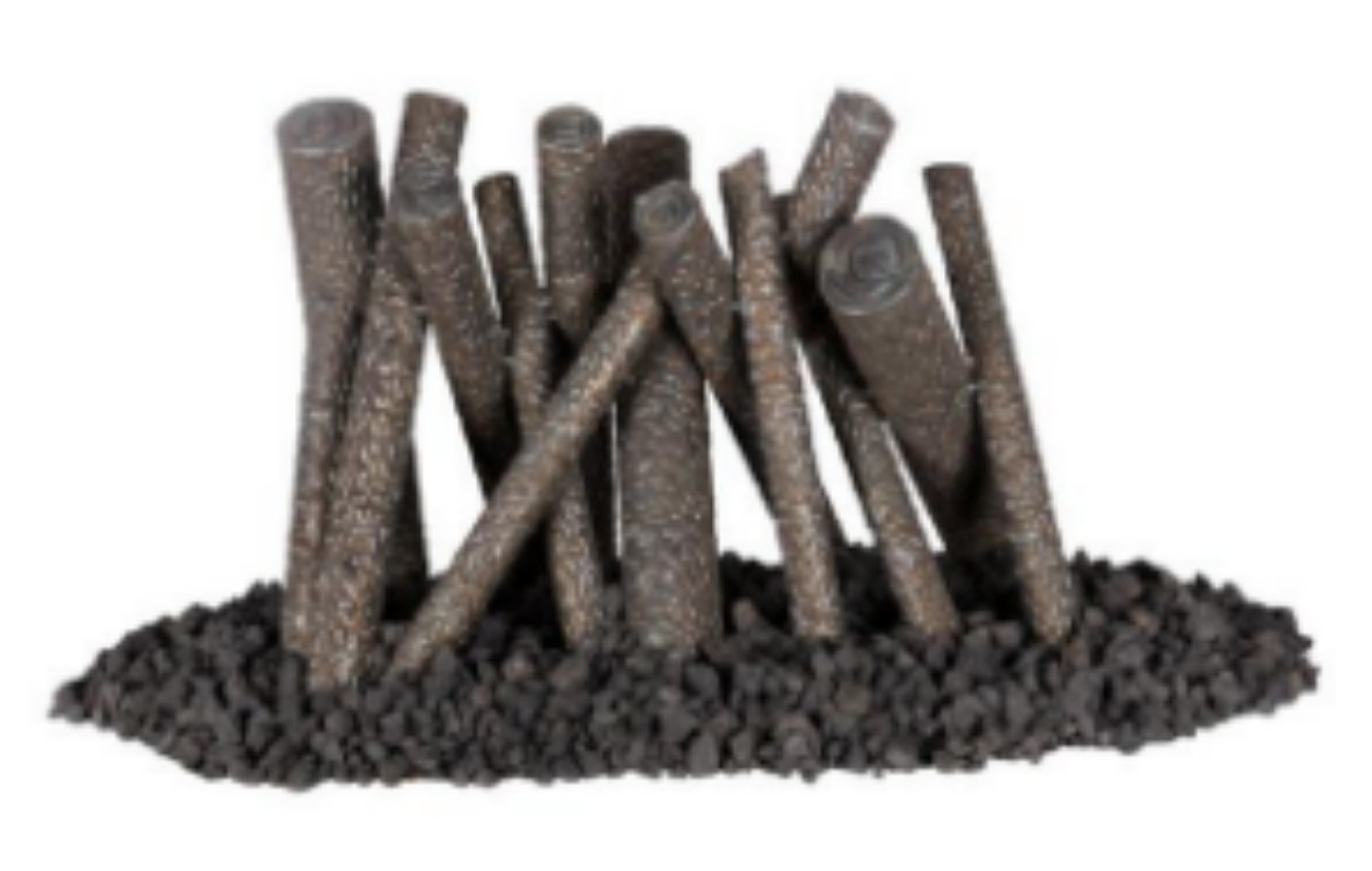 Carbon blocks with a white background