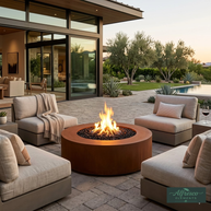 The Outdoor Plus - Unity Fire Pit - Corten Steel