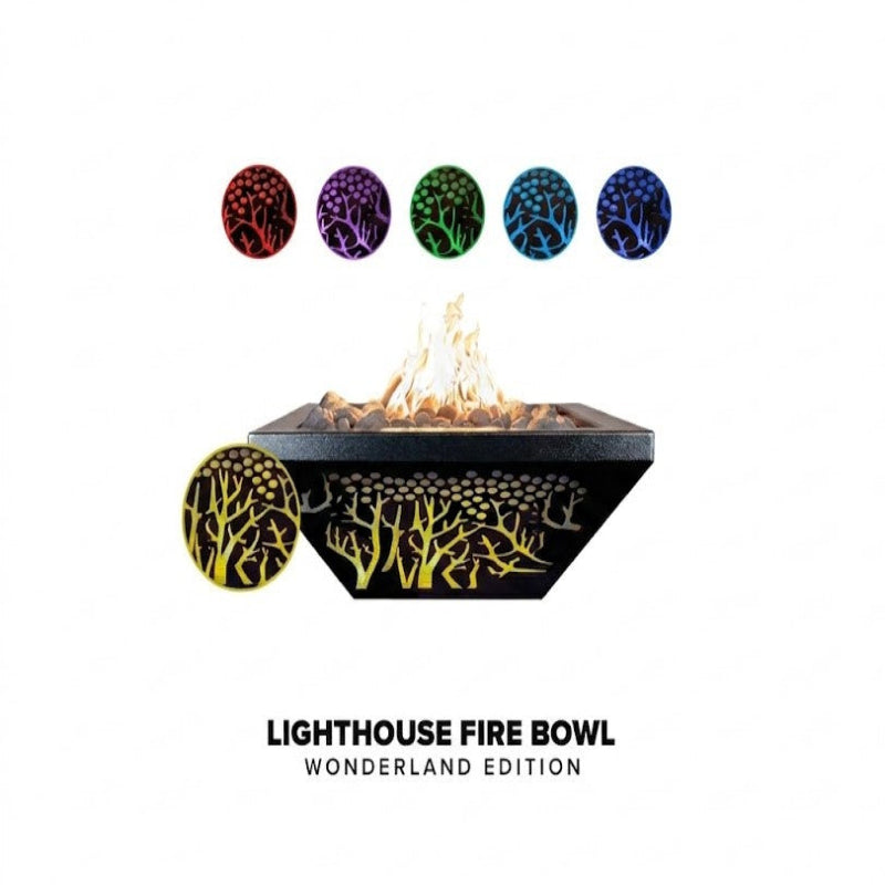 The Outdoor Plus - Lighthouse Series Fire Bowl with LED - Wonderland