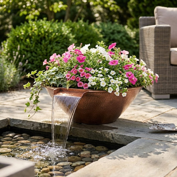 The Outdoor Plus - Cazo Planter & Water Bowl in GFRC
