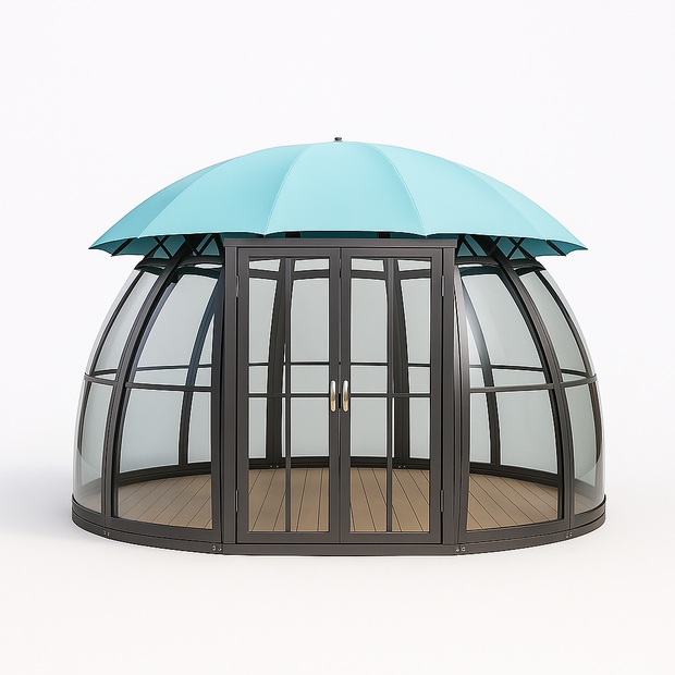 VerdantVista AquaDome Garden Pavilion