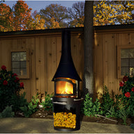 Nocturne Hearth Orbit Glass Chiminea