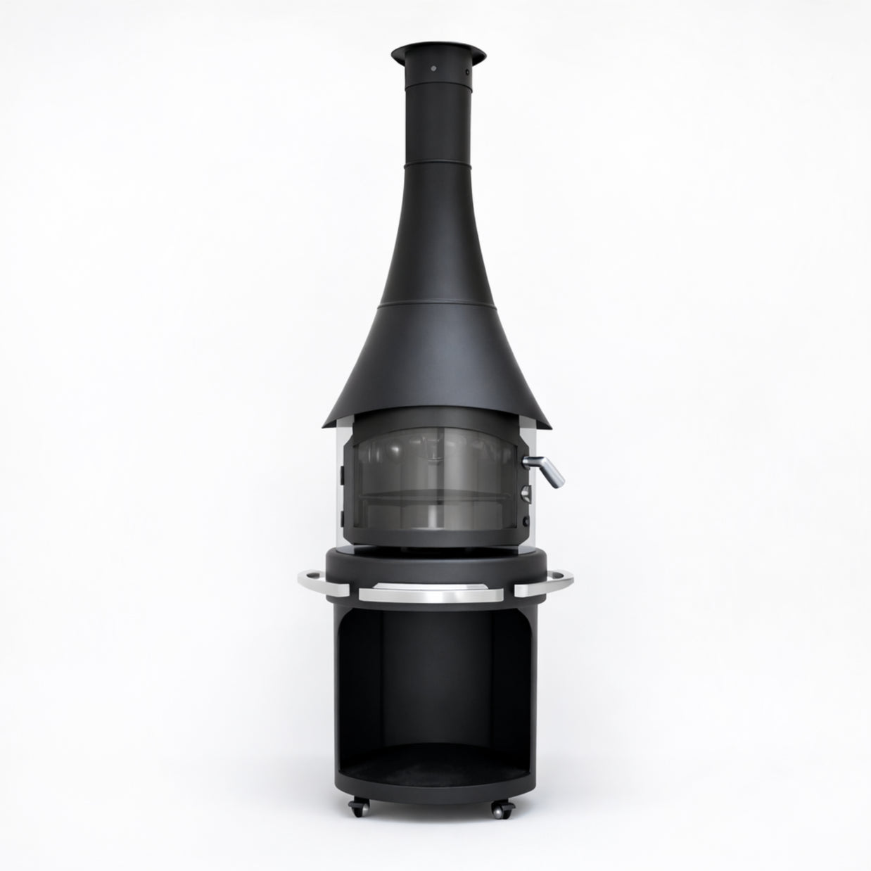 Nocturne Hearth Orbit Glass Chiminea
