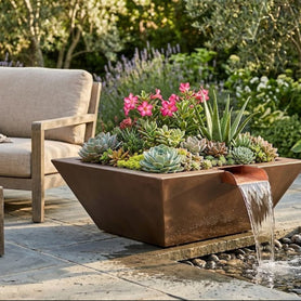The Outdoor Plus - Maya Planter & Water Bowl in GFRC