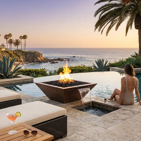 The Outdoor Plus - Maya Fire & Water Bowl in Hammered Copper