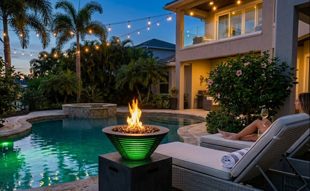 The Outdoor Plus - LED Lighthouse Series - The Mayport Fire Bowl