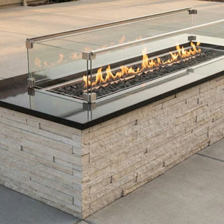HPC - Ready to Finish Rectangle Fire Pit Kit