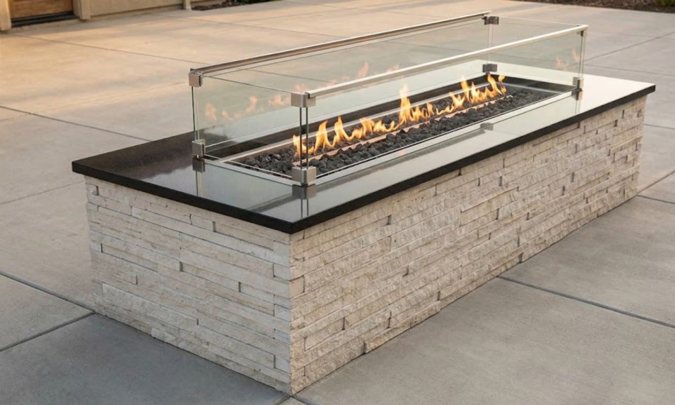 HPC - Rectangular Glass Wind Guard Kit