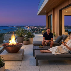The Outdoor Plus - Remi Fire Bowl in Hammered Copper