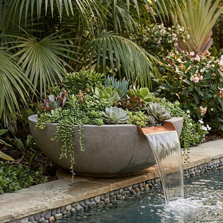 The Outdoor Plus - Sedona Planter & Water Bowl in GFRC