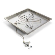 HPC Certified Fire Pit Insert - Square Bowl - Match Lit Ignition